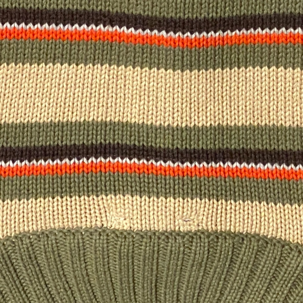 Lands End stripped cotton pullover Sweater - Picture 6 of 10